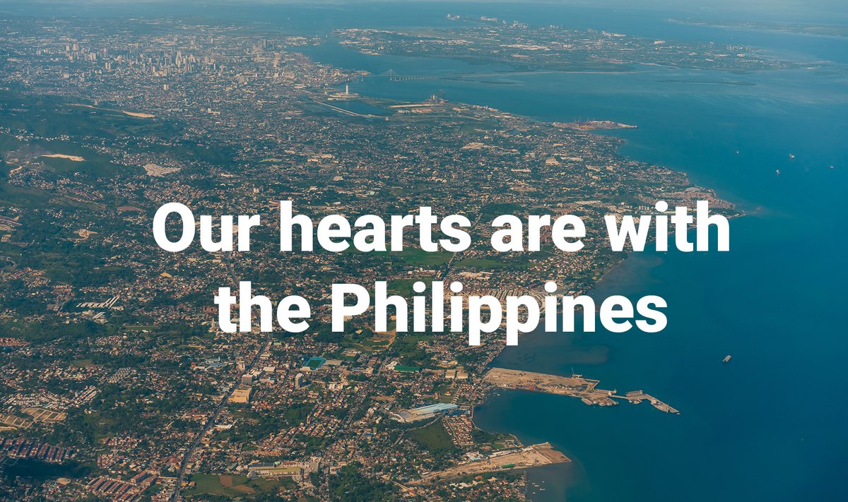 Our hearts are with the Philippines. We stand in solidarity with those affected by the earthquake and with everyone supporting loved ones from afar.