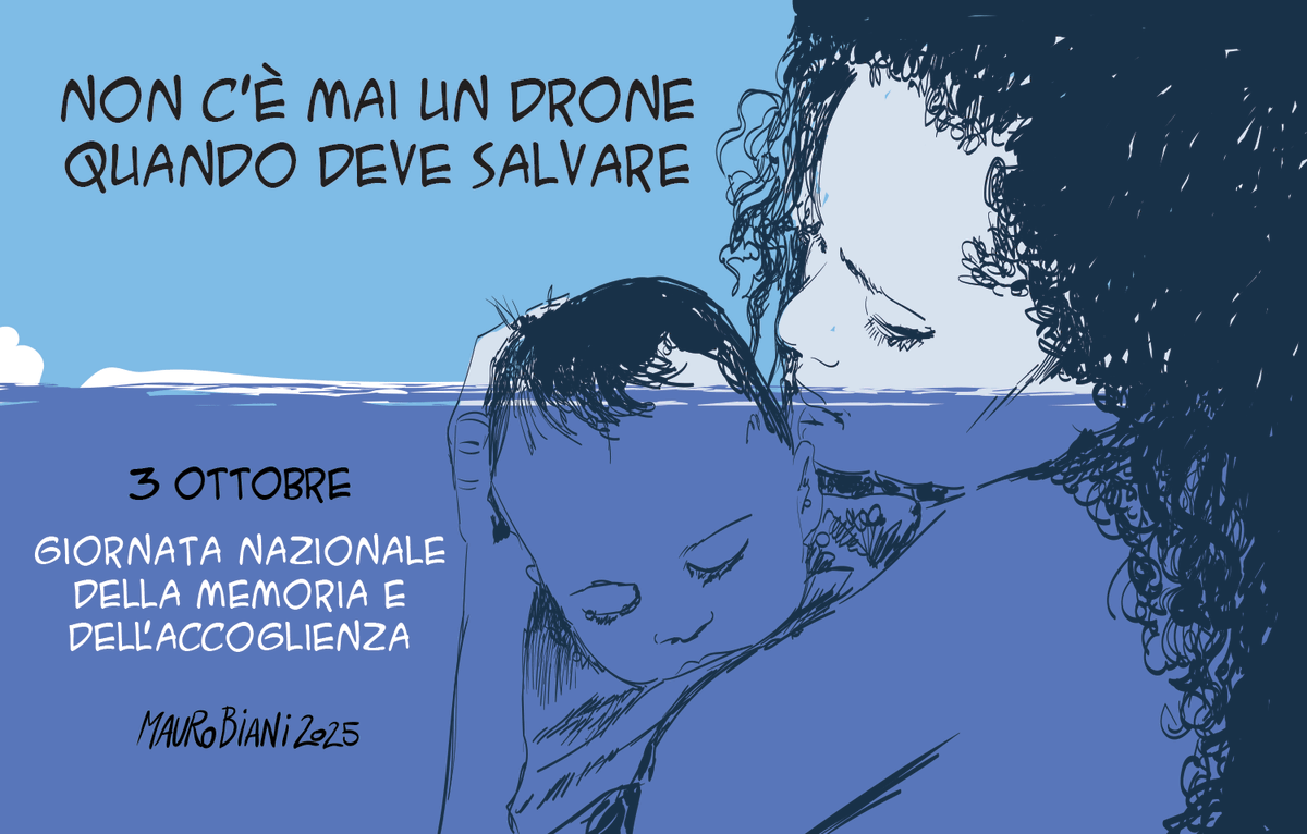 maurobiani's tweet photo. #persone #migranti #Lampedusa #3ottobre #droni #GiornataNazionaleDellaMemoriaEDellAccoglienza 
Salvare.
Oggi per @repubblica https://t.co/k9PeVYkNRi