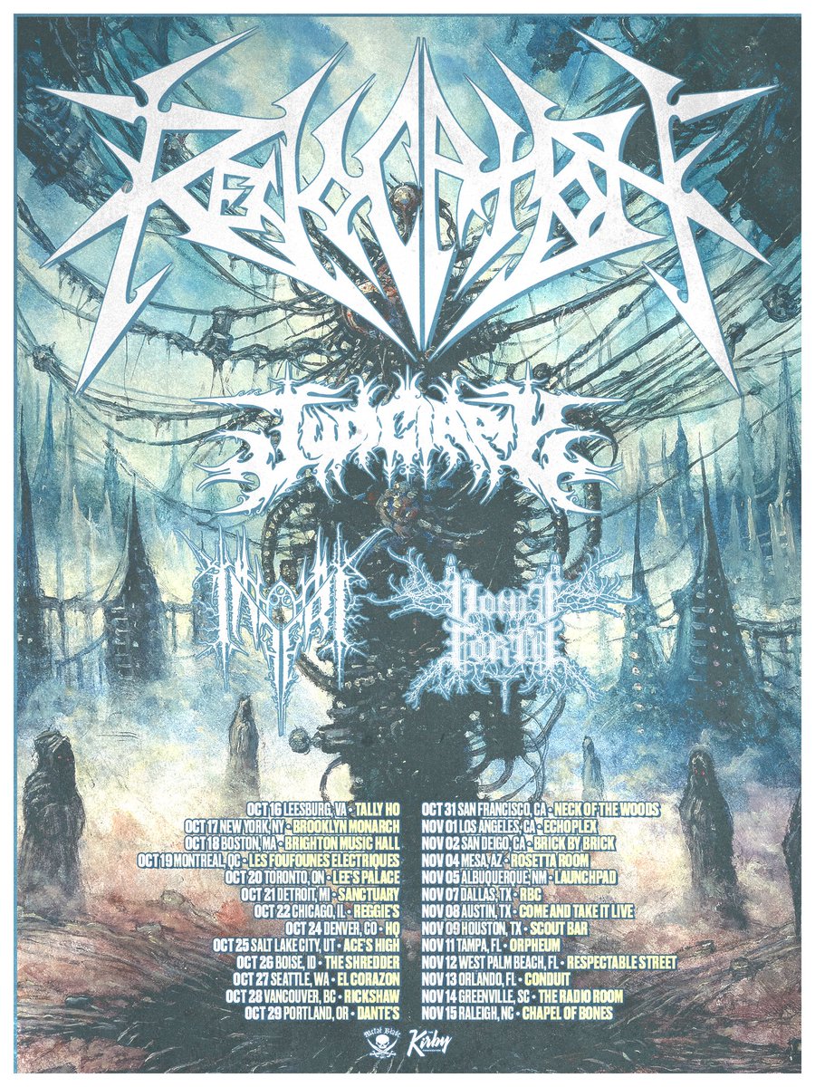 Less than two weeks until we embark on this insane treck with Revocation, Judiciary, and Vomit Forth!!
Where will we be seeing you??