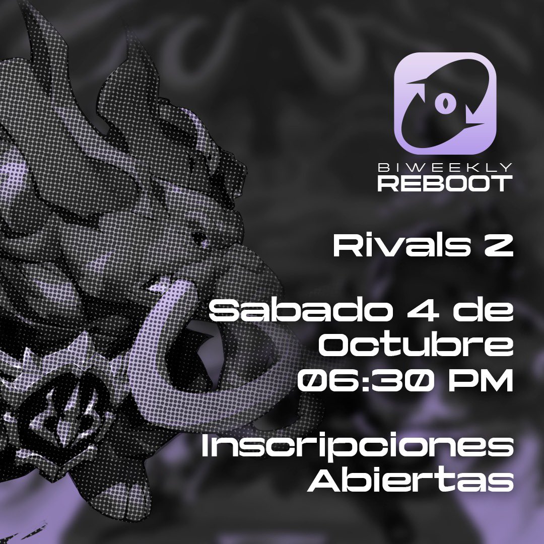 Jugadores de RIVALS ❗️

Esta semana tenemos nuestro biweekly, así que los invitamos a participar con nosotros 💚

Region lock 🔥

Además, al final del torneo tendremos un anuncio importante 👀

Más info: