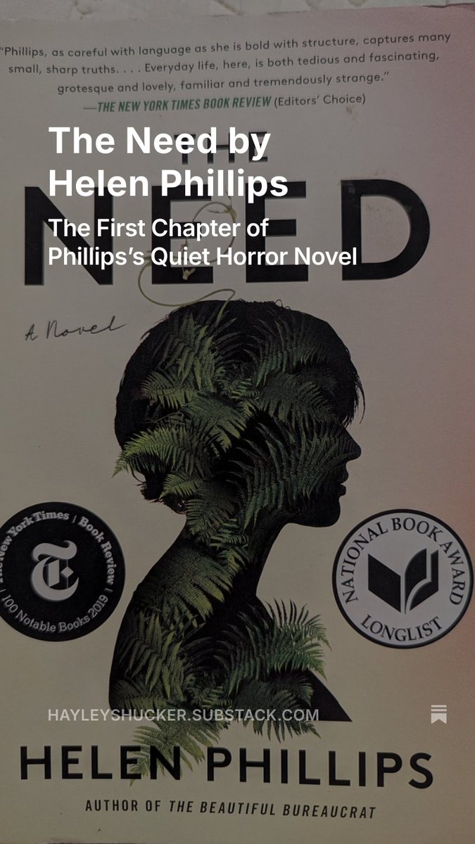 hayleyshucker's tweet photo. Craft Analysis of The Need by Helen Phillips. https://t.co/bv9jVC6cH2
#firstchapters #fiction #literature #books #readinglist #tbr #craftessay #craftanalysis #writingtips #writingcommunity #writinglife #bookrecommendations #speculativefiction #horror
#thriller #mystery https://t.co/rIadta1ph6
