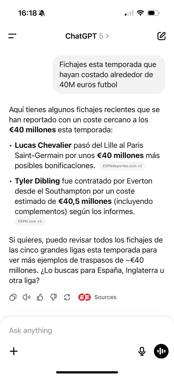 Hoy ya no puedo contenerme 🤷‍♂️
Aqui el amigo que dice que el precio d mercado de Vini es 40M
Ejemplos de jugadores que han costado este año 40M:
Lucas Chevalier y Tyler Dibling
Es imposible ser mas ridiculo que este tipo - como puede seguir teniendo trabajo a dia de hoy?
