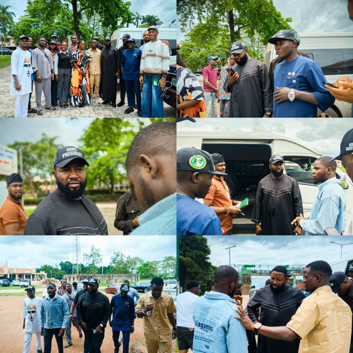 uniben_sug's tweet photo. NANS National President Comr. Olushola L Oladoja, NANS National VP Comr. Tenyo Digbopho along his entourage Arrives UNIBEN and was warmly received by the Students' Union, NANS JCC Chairman Edo State and alongside other stakeholders.
#Nigerianstudents #unibenstudents https://t.co/QIi7vezHqP