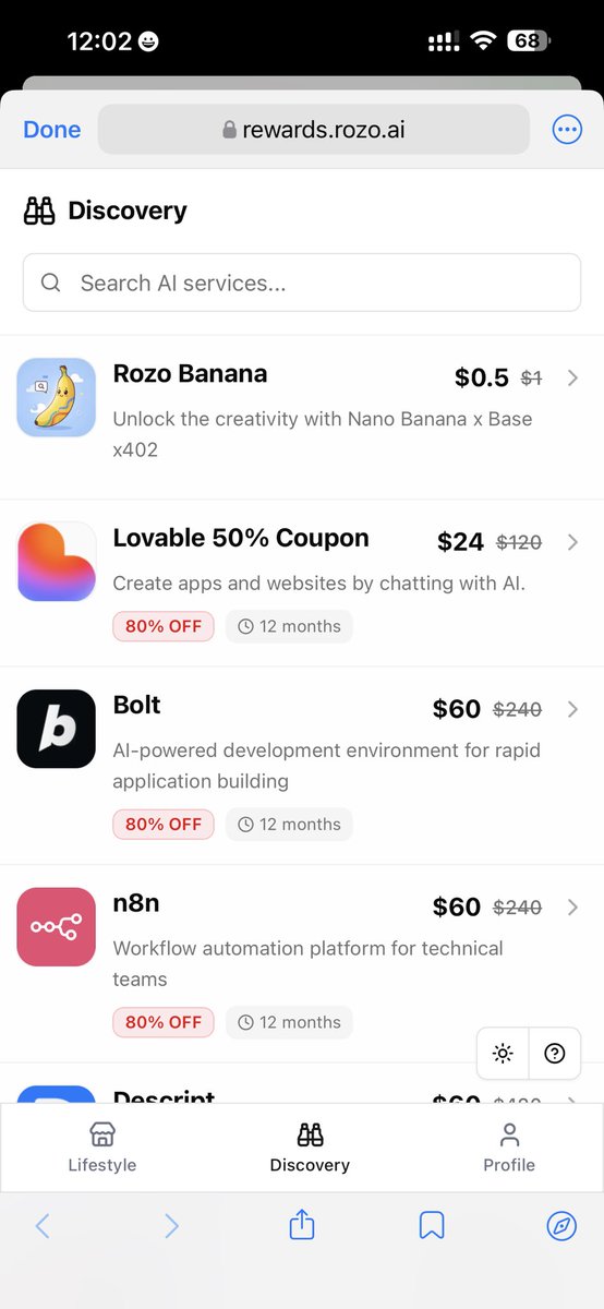 Bella_Rozo's tweet photo. Online? Explore competitive products like Lovable, Nano Banana, and most mainstream AI tools — all available via our Base mini-program. Try on @base mini-program https://t.co/fbz0sMlrS7