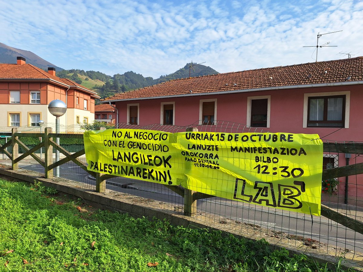 Langileok Palestinarekin!

No al negocio con el genocidio.

<a href="/LEzkerraldea/">LAB Ezkerraldea</a> <a href="/LABsindikatua/">LAB SINDIKATUA</a>