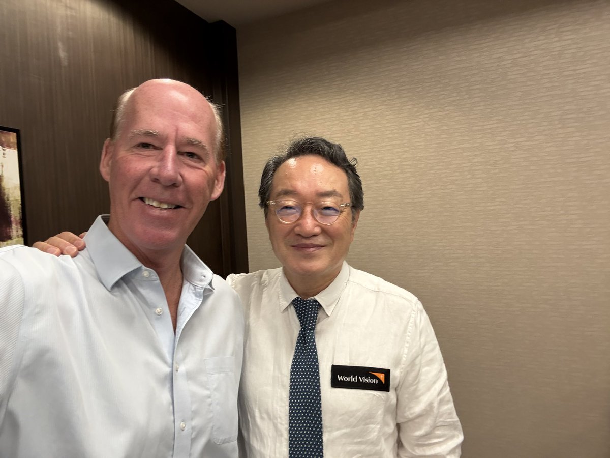 An honor to spend time with Dr Cho, President of World Vision Korea who has grown to be 4th largest fund raising country in the World Vision family and helping support <a href="/WorldVisionUSA/">World Vision USA</a>’s new global business plan to bring clean water to 30 million people.