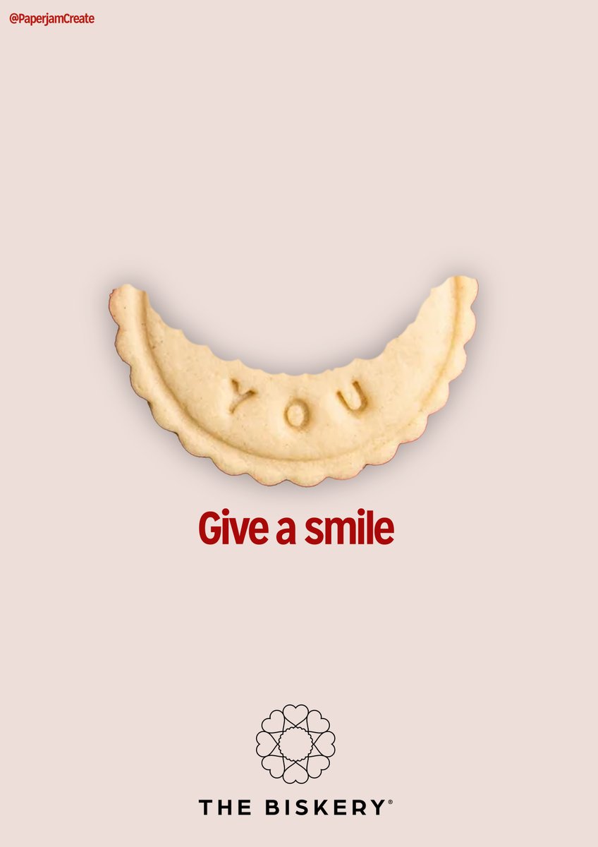 "Give a smile" Create posters to Spread Kindness in Biscuit Form with @TheBiskery <a href="/OneMinuteBriefs/">One Minute Briefs ⏱️</a> #SayItWithTheBiskery 🍪