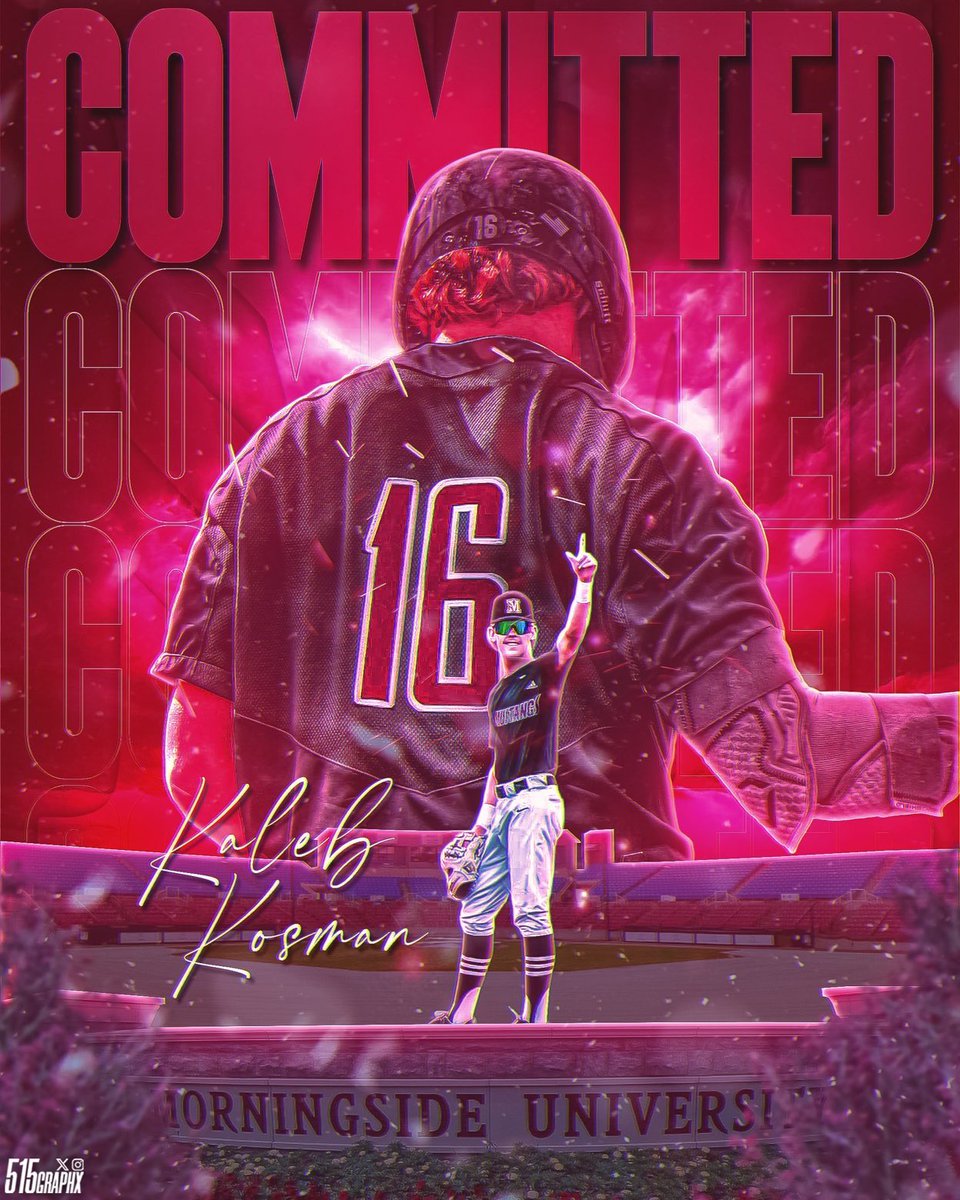 Kaleb Kosman (@kosmankaleb16) on Twitter photo I’m excited to announce my commitment to continue my academic and athletic career at <a href="/Mside_Baseball/">Morningside Baseball</a>. I want to thank God for making this all possible, along with my family, coaches, teammates, and friends who have supported me along the way. Go Mustangs! 🐎 I’m excited to announce my commitment to continue my academic and athletic career at <a href="/Mside_Baseball/">Morningside Baseball</a>. I want to thank God for making this all possible, along with my family, coaches, teammates, and friends who have supported me along the way. Go Mustangs! 🐎