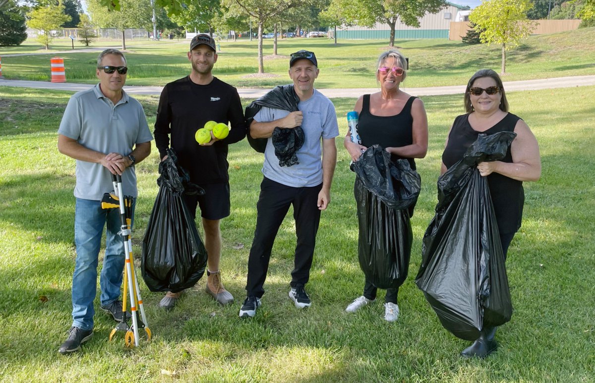 WatertechUSA's tweet photo. The Watertech team recently rolled up our sleeves to help clean our adopted river Honey Creek at Konkel Park! Since adopting this section of river in 2018 through Milwaukee Riverkeeper, we’ve been proud to make a lasting impact on both our environment and community. Want to get involved or support this incredible group? Learn more at  https://t.co/9793Ro9pbS