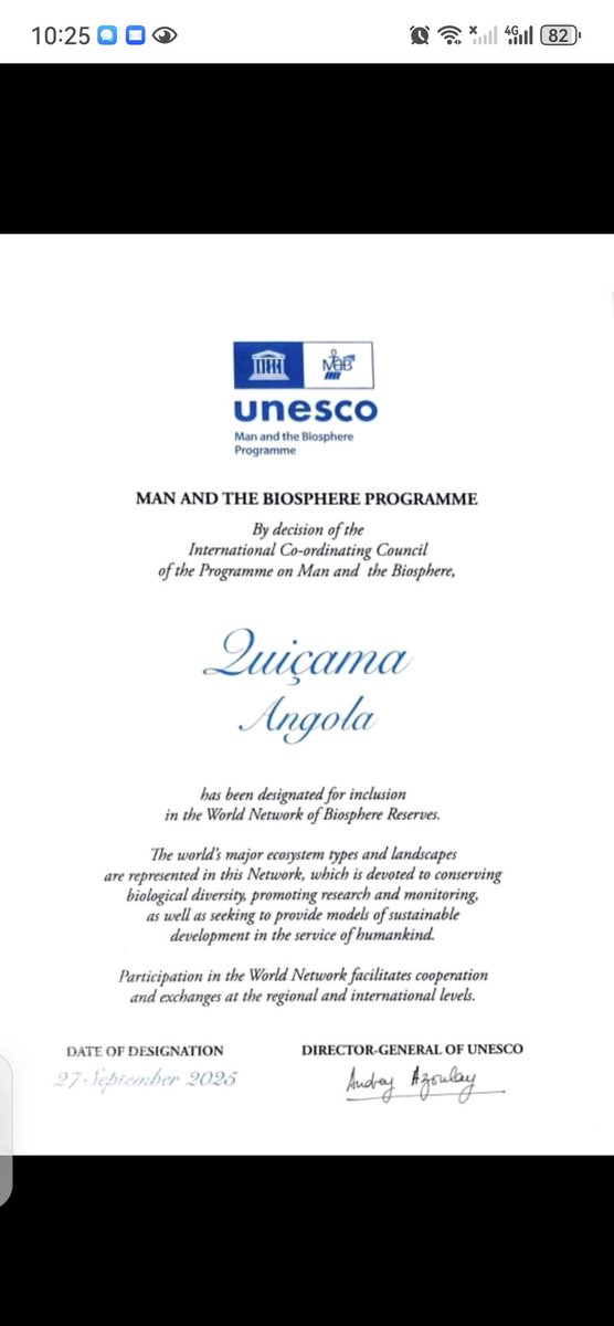 Viva a Reserva da Biosfera de Quiçama. Viva Angola50 anos independente!