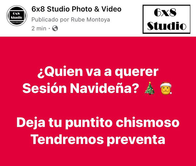 ¿Quien va a querer Sesión Navideña? 🎄🎅

Deja tu puntito chismoso 
Tendremos preventa

Dale RT xfa
facebook.com/share/p/1E7HRn…