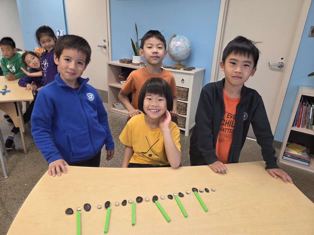 richlandacad's tweet image. We love seeing math come to life! In the Grade 2 classroom, manipulatives are key, and they allow students to see and touch math concepts and model their thinking. Right now, students are busy making and describing patterns. #MathIsFun #Manipulatives #NumberSense #IBPYP
