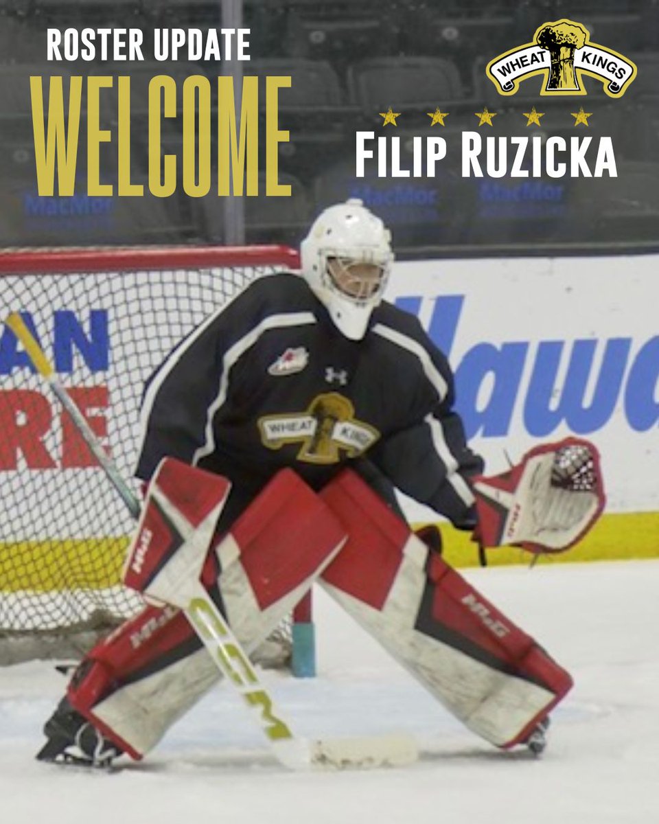 New player, who this❓
Wheat King fans, give a big welcome to goalie Filip Ruzicka! 👑🌾
Drafted in the 2nd round, 104th overall in the 2025 CHL Import Draft 📝
Welcome to Wheat King Country, Filip!