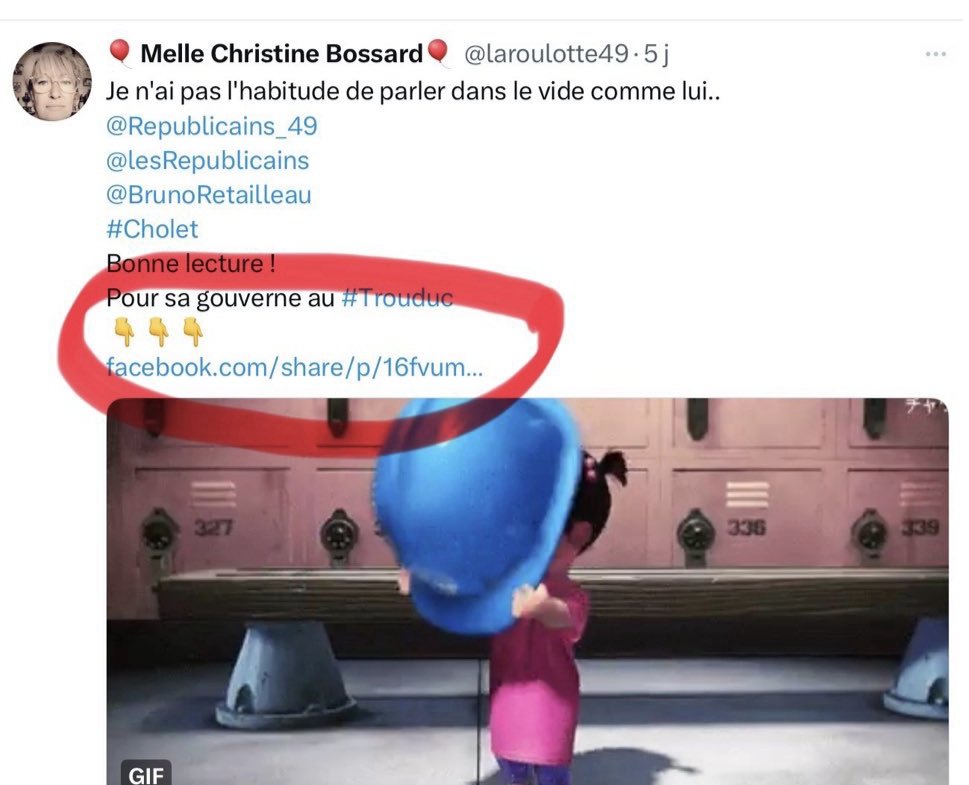 laroulotte49's tweet image. Qu&apos;est-ce qu&apos;il raconte encore comme niaiseries le #Duret 
Mon tweet ne renvoie pas du tout vers le compte qu&apos;il cite ? 
Au niveau com les @Republicains_49 sont totalement largués avec un tel abruti 🤦‍♀️
Qui est ce #plouc décérébré…
#Cholet
Bonne lecture..
