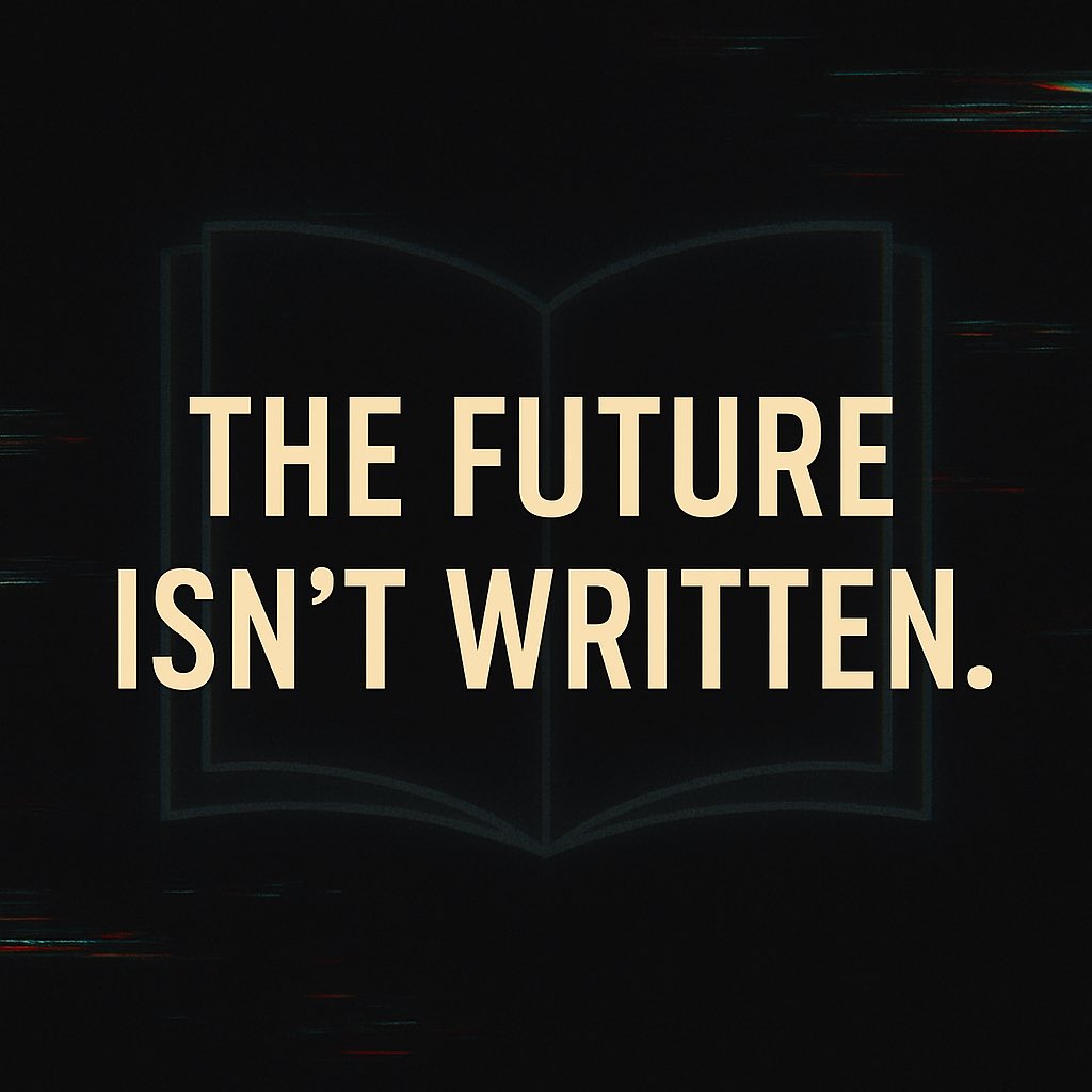 gga_thebook's tweet photo. The future isn’t written.
It’s coded.

Who writes the code decides who we become.
This is why the rebellion matters.

#GodsGhostsAlgorithms #DataRebellion #Arattai #MadeInIndia https://t.co/nMfv7EkCL5