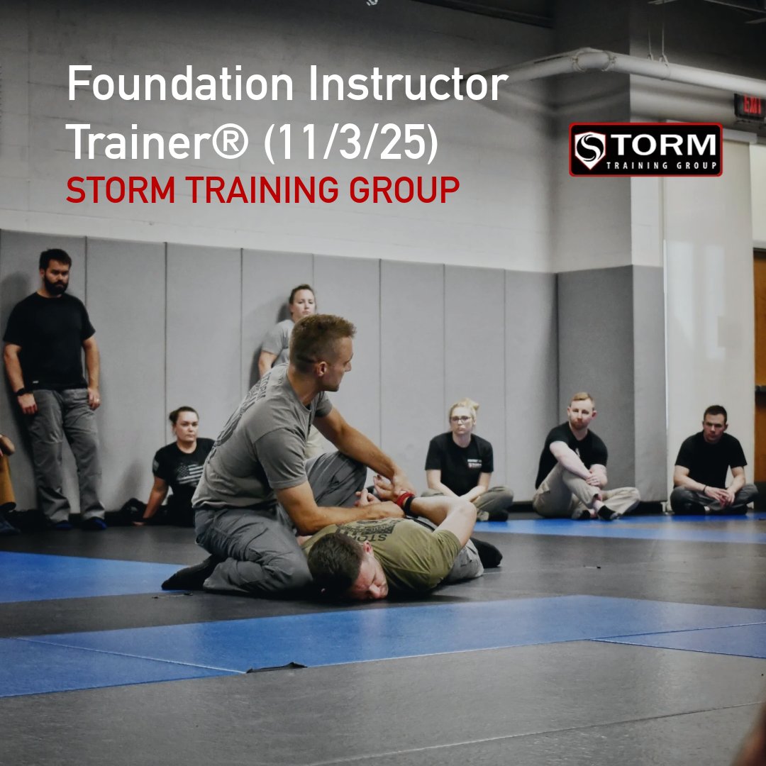 WrapTechInc's tweet photo. Level Up Your Instruction Skills ⚡

Our partner, @STORMTrainingGroup , is hosting the Foundation Instructor Trainer® course on Nov. 3, 2025.

Spots are limited — Register Today: https://t.co/lXtMOQelgy

#StormTrainingGroup #PoliceTraining #SaferCommunities #WrapTechnologies https://t.co/EsmMFGcJZg