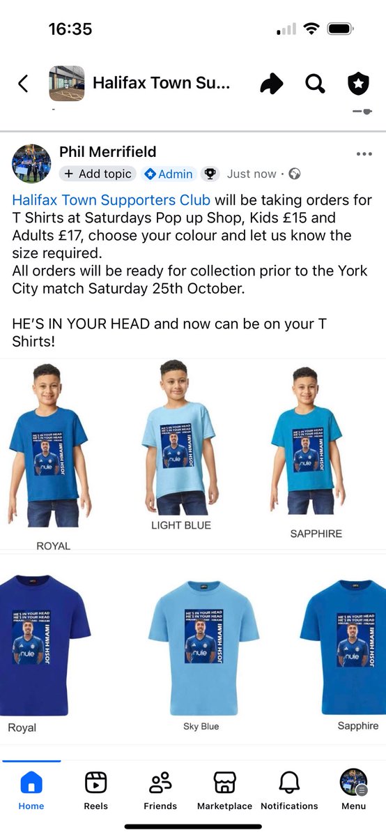 Halifax Town Supporters Club Merchandise (@halifax_club) on Twitter photo 