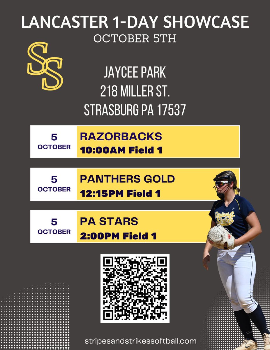 Looking forward to playing this weekend/fall with <a href="/Stripes_Strikes/">Stripes and Strikes Softball</a>. Below is our schedule. <a href="/UncommittedUsa/">UncommittedPlayersUSA</a> <a href="/CoastRecruitsSB/">Coast Recruits 🥎</a> <a href="/TopPreps/">TOP PREPS @TopPreps | X | Sports News & Recruiting</a> <a href="/D1Uncommitted/">Anthony Edwards</a> <a href="/SBRRetweets/">Softball Recruiting Reposts</a> <a href="/HurstSoftball/">Mercyhurst Softball</a> <a href="/coach_kgreen/">Kelley Green</a> <a href="/amanda_daneker/">Amanda Daneker-McMahon</a>