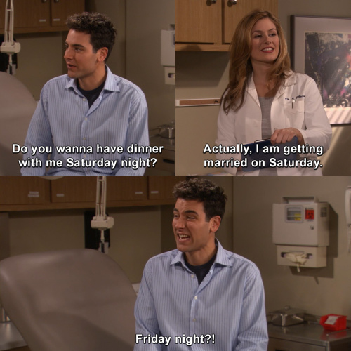 Que lindo viernes de How I Met Your Mother.