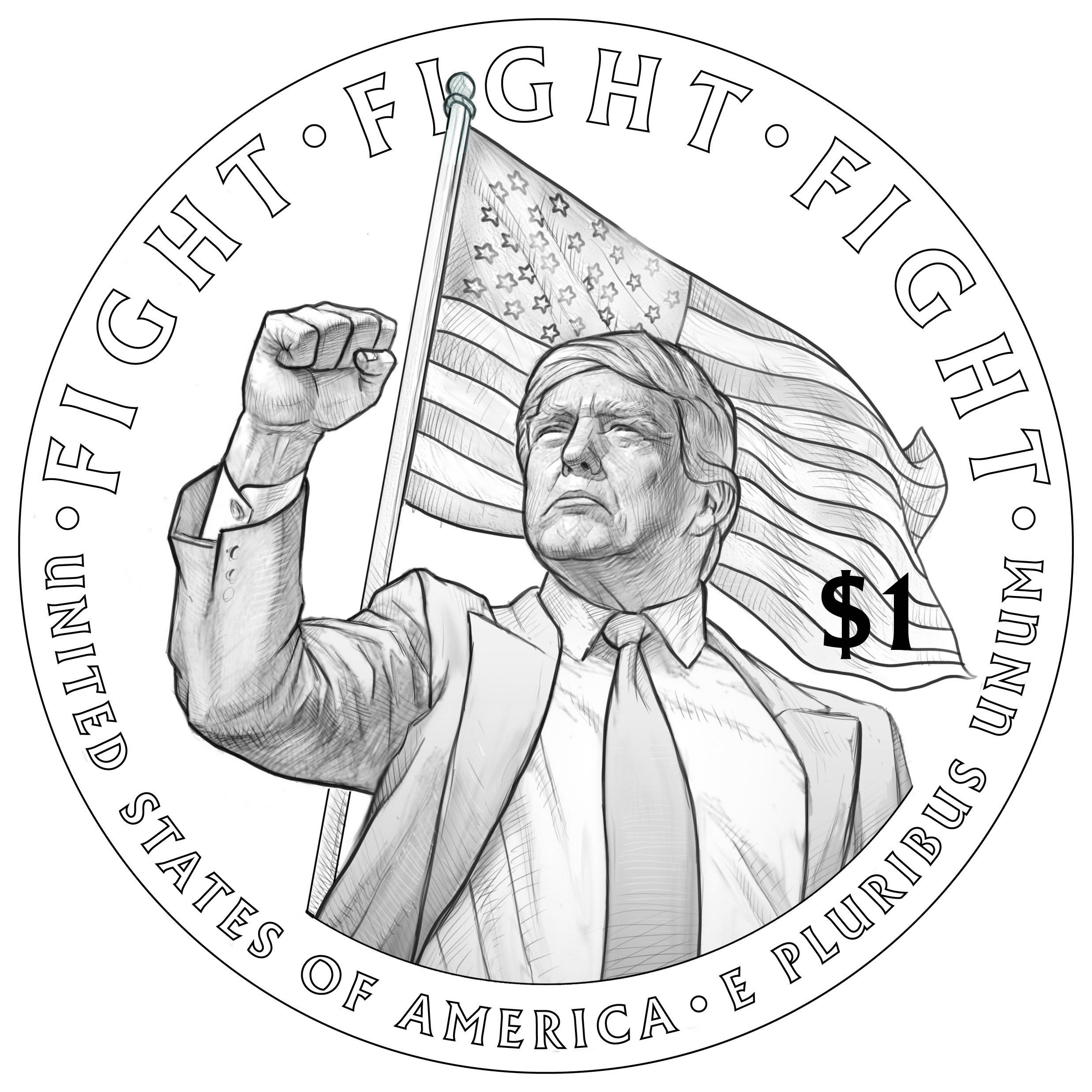 The coin design (Back)