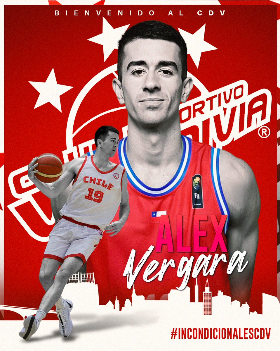 ¡Alex Vergara llega al CDV! 🔴⚪️

Nos emociona presentar a nuestra última ficha adulta para esta temporada. El escolta, de 1.96 m, regresa al CDV. 🔥

¿Quieren verlo hoy en el Clásico del Calle-Calle? 🫣

¡Bienvenido de vuelta al CDV, Alex!

#IncondicionalesCDV #VamosCDV