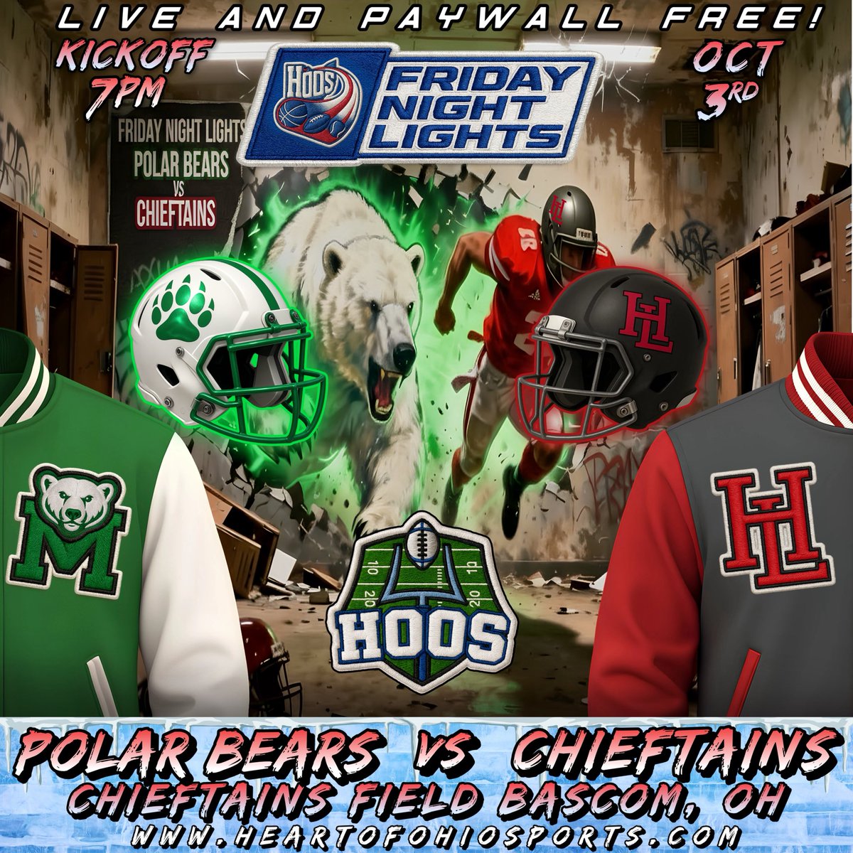 🏈TONIGHT🏈

#OHSAA football on heartofohiosports.com

<a href="/HL_Hitmen/">Chieftain Football</a> 
VS
<a href="/MargarettaFball/">Margaretta Football</a> 

🎙️- <a href="/N8_Mullins/">Nate Mullins</a>, <a href="/realtommycash/">TOMMY CASH</a>, Brendon Blott 
💻 - <a href="/G_KINN/">Greg Kinn</a> 
🎥 - Donnie Hannam
🏟️ - Chieftains Stadium @ 7PM

#heartofohiosports #hopewellloudon #Margaretta