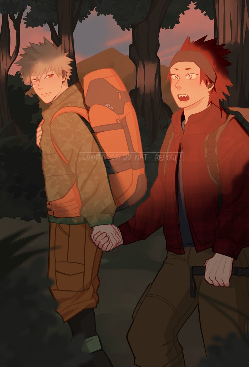 astrobob6's tweet photo. I’m once again reminded that they canonically went hiking together🧍‍♀️ #kiribaku https://t.co/yDTCAYi0hv