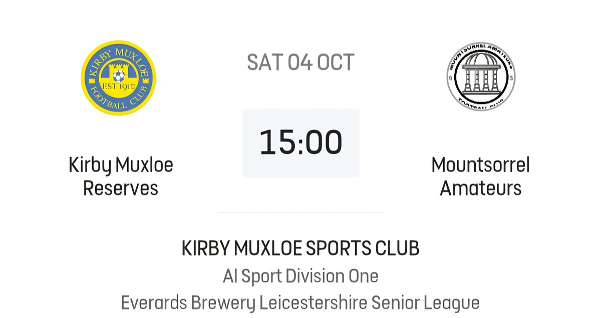 Mountsorrel Amateurs FC (@mountsorrelafc) on Twitter photo 