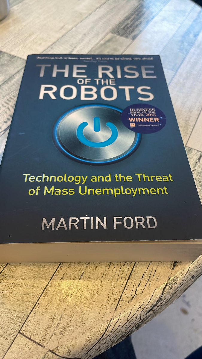 I have recently begun reading "The Rise of the Robots" by Martin Ford. In this work, the author delves into a compelling question: Can the rapid advancement of technology disrupt our entire system to such an extent that a fundamental restructuring is necessary for continued
