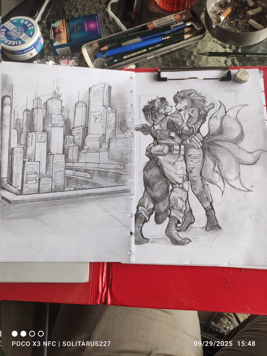 Commissioned Completed!!!

Artwork for Pandamonium_art, check him out! linktr.ee/pandamonium_art
Result + progress pictures
3 Slots reopened, EMERGENCY COMMS still apply (laptop broke down) - DM for Details!

Full Hand Drawing + Digital Scan + Photoshop post production