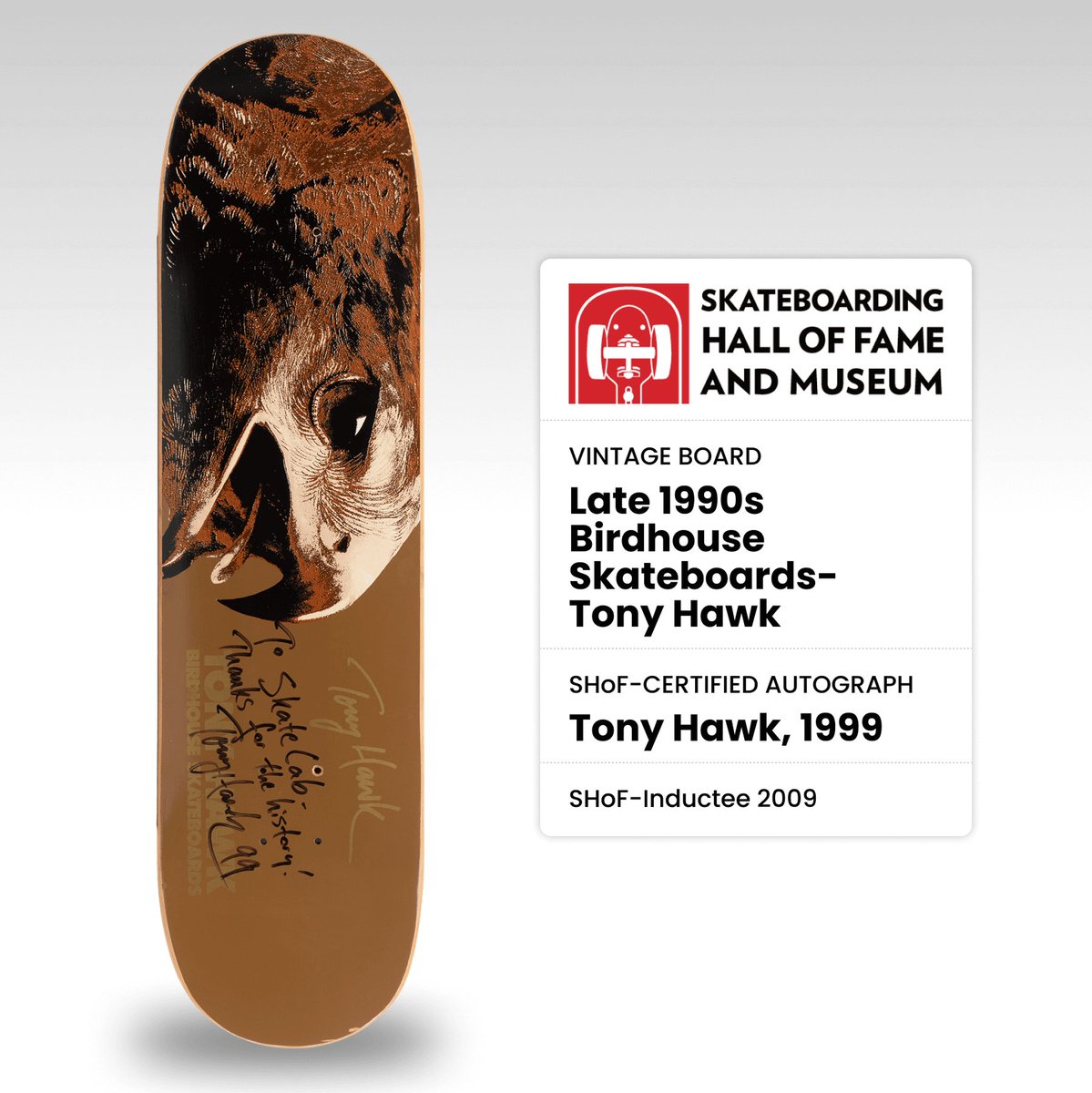 🔥🛹 Tony Hawk Birdhouse deck signed by Tony in 1999 during a Disney Channel filming at the skatepark. Iconic. 
opensea.io/item/avalanche…