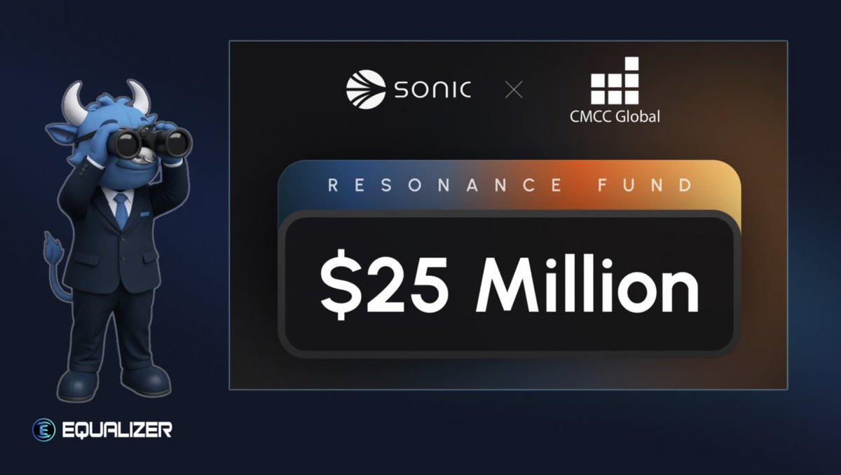 Resonance fund by <a href="/CMCC_Global/">CMCC Global</a> launching. 

Resonance is a $25M fund dedicated to the Sonic ecosystem.

CMCC Global is one of Asia’s biggest VC companies focused solely on blockchain investments.