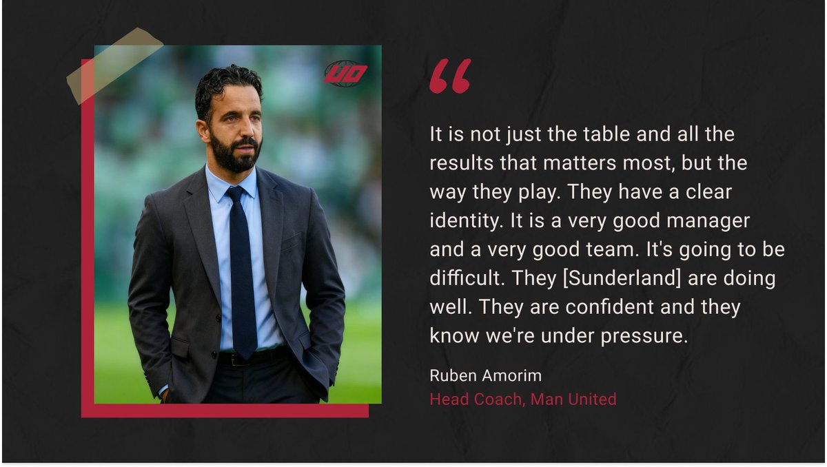 Ruben Amorim (Manchester United Manager) – defending tactics ahead of Sunderland clash
#RubenAmorim