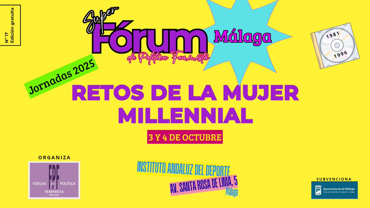 Comienzan nuestras 17 Jornadas
RETOS DE LA MUJER MILLENIALL