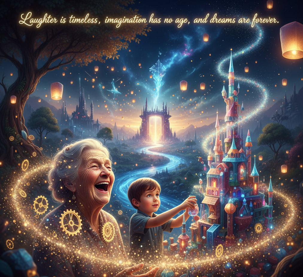 vilnir's tweet image. Laughter is timeless, imagination has no age, and dreams are forever  😊 ☺️