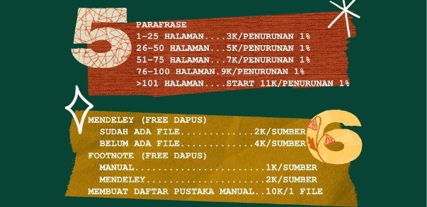 gratefunnyy's tweet photo. Price list joki tugas by @gratefunnyy | Untuk info lebih lanjut bisa chat wa aku aja yaa~ link ada di bio~ makasii💖 #JokiTugas #JokiTugasKuliah #Joki #JokiTugasMurah #JokiSkripsi #JokiArtikel #JokiMakalah #JokiProposal #JokiSPSS https://t.co/76qbdBKecO