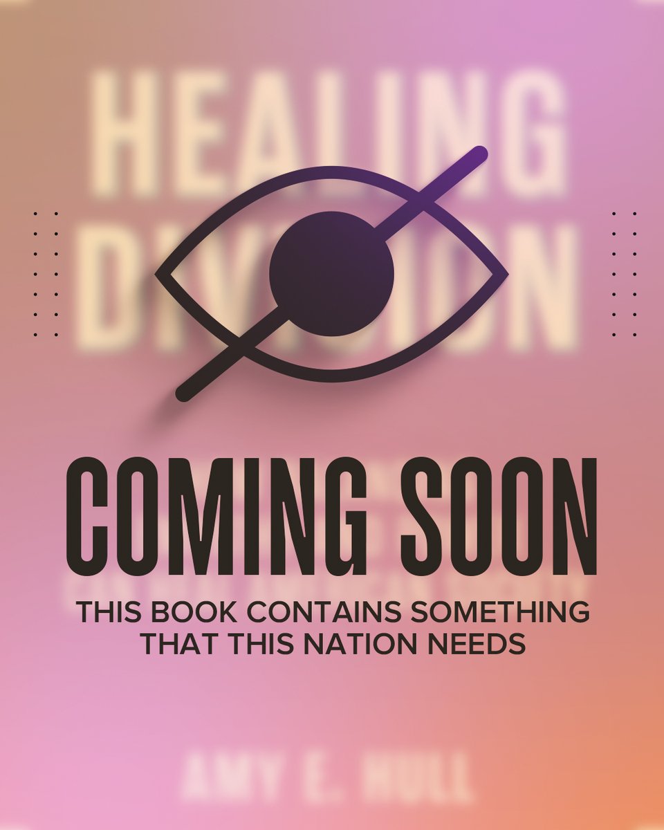 theamyehull's tweet photo. America is at a crossroads...

Amy Hull’s 'Healing Division' is set to reveal insights that challenge outdated systems and empower leaders to create unity and fairness across communities.

Pre-order will be live soon!

#PreOrder #BookLover #BookTwt #HealingDivision #writerslift https://t.co/KDc4CLWiJ9
