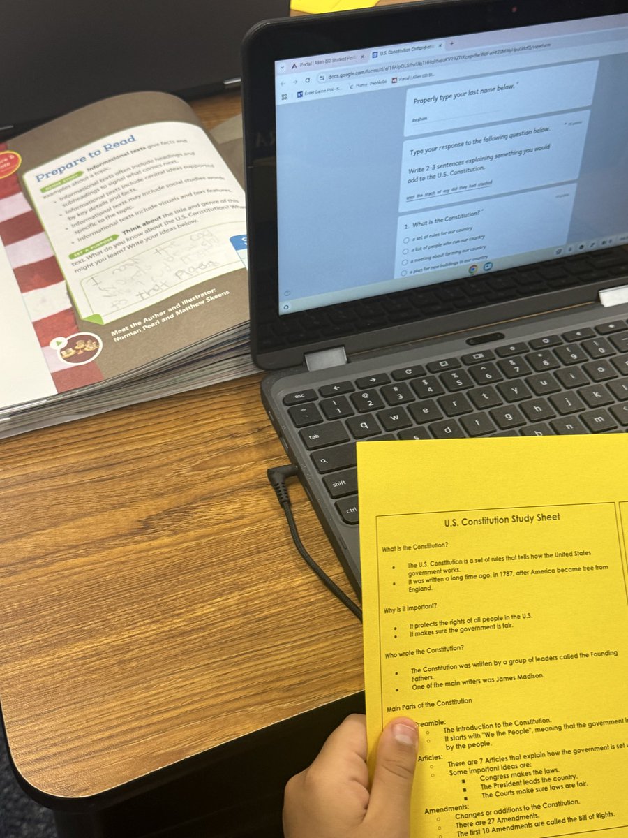 thatsTeaching's tweet image. Third graders @CheathamElem practice finding text evidence to support their thinking! #textevidence #reading #HMH