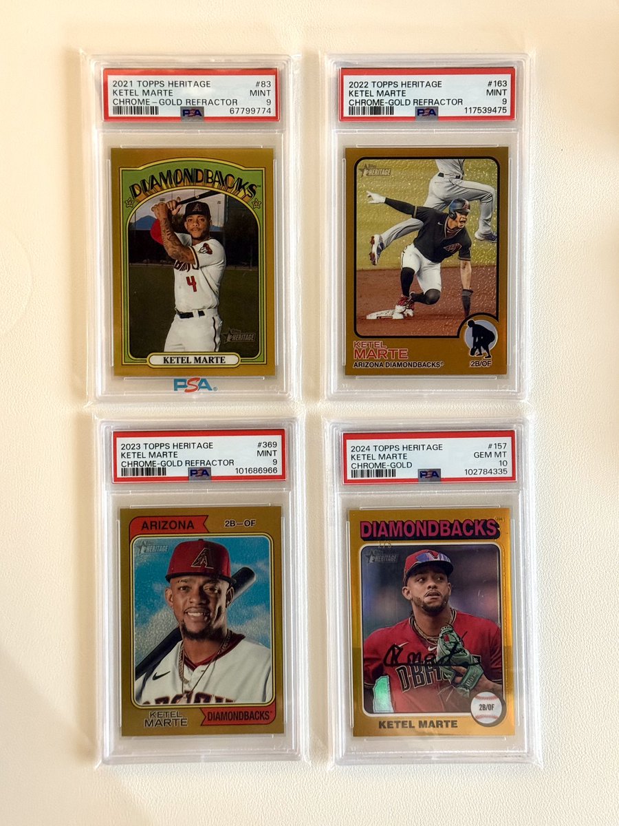 Finally got my hands on a 2024. Just need the 2020 Ketel gold /5 now for my run! 

Yet to see one surface.