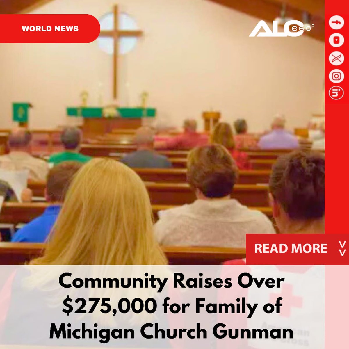 Alo360Tv's tweet photo. 💰 GoFundMe for Michigan Church Gunman’s Family Surpasses $275K

A GoFundMe campaign for the family of the Michigan church gunman has raised over $275,000, sparking n...

🔗 Full story: https://t.co/O70jp0uqeK

#Michigan #GoFundMe #BreakingNews #GunViolence #FamilySupport #Alo360 https://t.co/P3pE0yQBB1