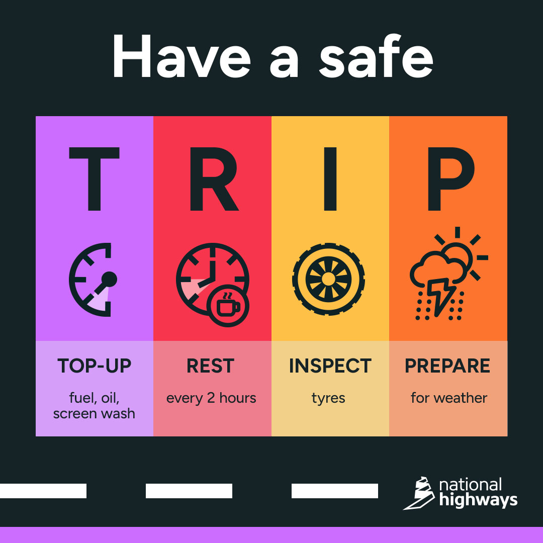 Roadchef (@roadchef) on Twitter photo Autumn brings wet leaves, heavy rain, and shorter days. Stay safe by planning your journey and doing your TRIP checks including checking your tyres and lights before every journey. nationalhighways.co.uk/trip/?utm_sour… Autumn brings wet leaves, heavy rain, and shorter days. Stay safe by planning your journey and doing your TRIP checks including checking your tyres and lights before every journey. nationalhighways.co.uk/trip/?utm_sour…