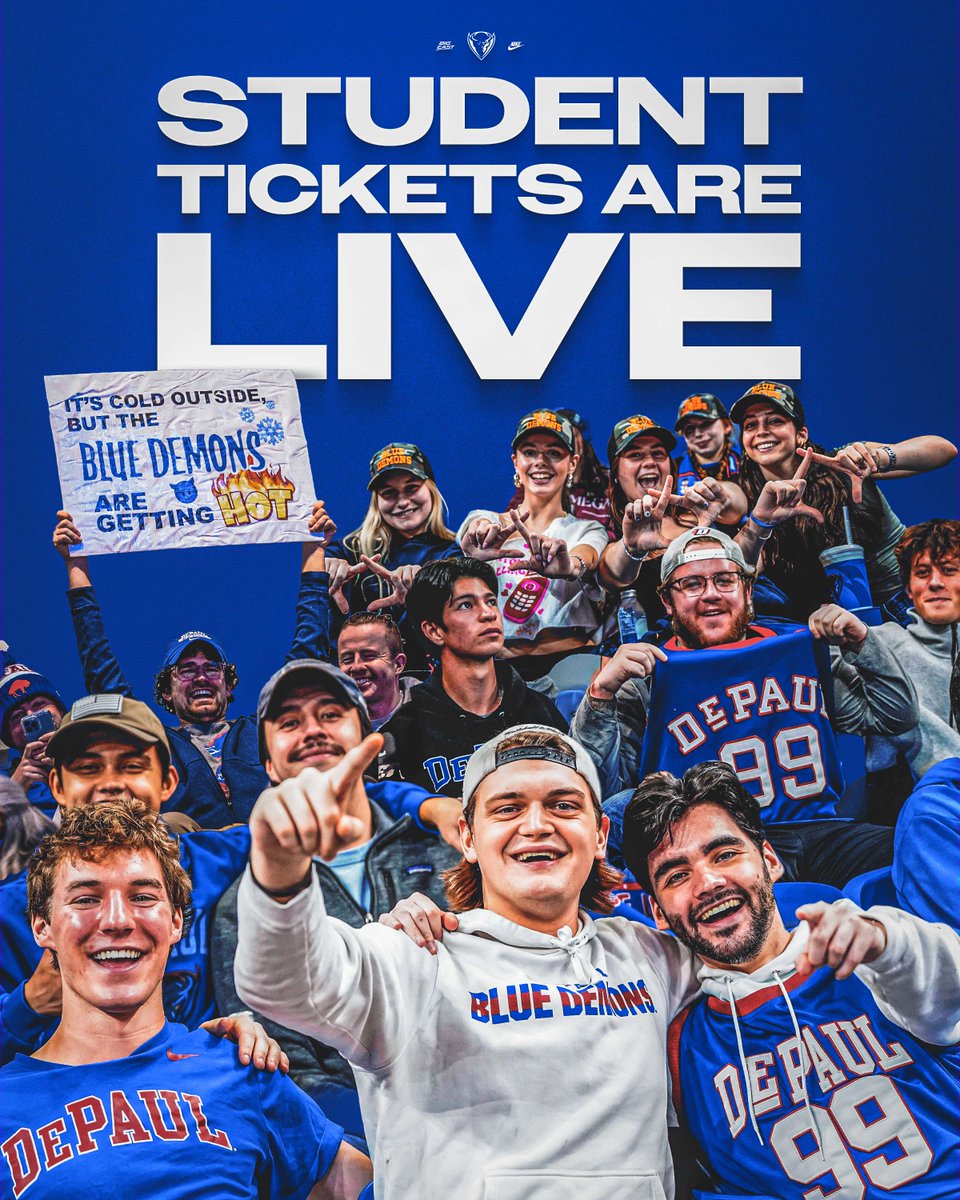DePaul Athletics (@depaulathletics) on Twitter photo Student tickets have gone mobile - time to claim them for FREE today, <a href="/DePaulU/">DePaul University</a> students โผ๏ธ
(oh - and did we mention free transportation to Wintrust too?!)
๐ฒ DePaulBlueDemons.com/Students Student tickets have gone mobile - time to claim them for FREE today, <a href="/DePaulU/">DePaul University</a> students โผ๏ธ
(oh - and did we mention free transportation to Wintrust too?!)
๐ฒ DePaulBlueDemons.com/Students