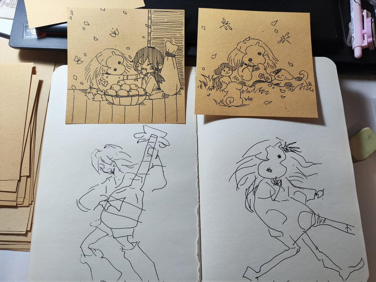 右手画的和左手画的