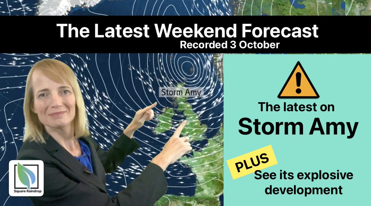 SqRaindrop's tweet image. Storm Amy isn’t done yet — she’s raging well into Saturday with heavy rain and strong winds. Want to know which areas will feel it worst and why she exploded in intensity? 🌪️
Watch 👉 youtu.be/KAgH2Y1z2fI

#StormAmy #UKWeather #WeekendForecast