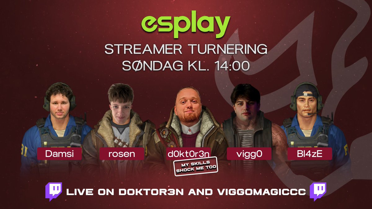 Sashi_Esport's tweet image. This Sunday at 14:00 we’re jumping into the @Esplaycom Streamer Tournament! ⚡️
We’re bringing in 3 of our Sashi ACD boys together with the always-smiling streamer @vigg0cs 🎥✨
And yes… the one and only @d0kt0r3n will of course be rocking the legendary kliten 😎
Get ready…