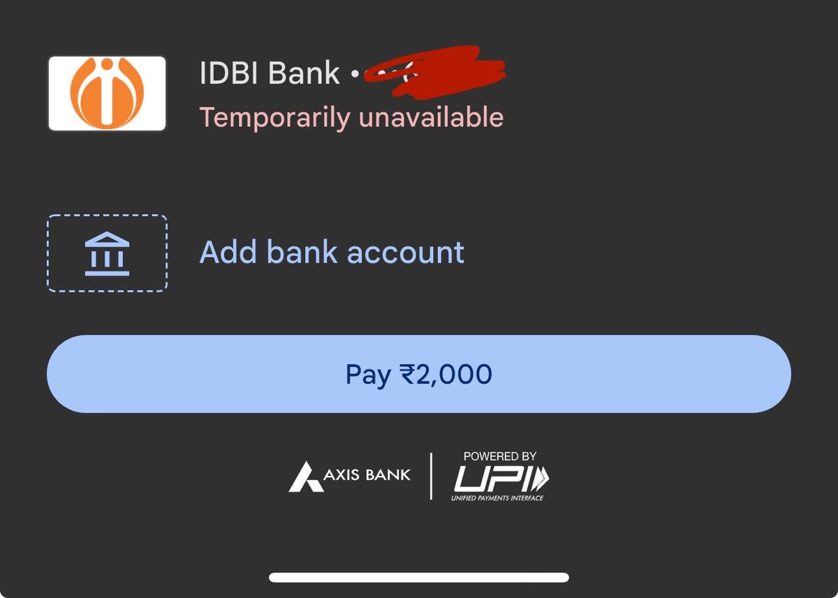mungerdistrict1's tweet photo. Nothing like an ‘urgent payment’ running into the black hole of a temporarily unavailable server. 🚫
Digital India, 2025 edition: you don’t need enemies when your own bank ghost you at crunch time. #UPI #IDBI 
@IDBI_Bank @UPI_NPCI @RBI https://t.co/Od1ASeBwuE