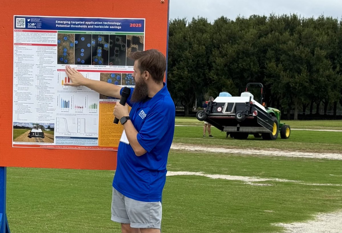 If you didn't attend <a href="/UFTurfTeam/">UF IFAS Turfgrass</a> Field Day this week, you really missed out! Excellent turnout, and my team stood tall and crushed it again, delivering wonderful presentations! Until next year!

#UFturfweedmgmt
<a href="/UFIFASAgronomy/">Agronomy at UF</a>
<a href="/FloridaTGA/">FTGA</a>