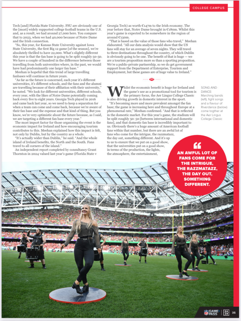 The Dublin special <a href="/Gridiron/">Gridiron</a> digimag is still available to download - featuring my piece on the Aer Lingus College Classic for which I spoke to the commercial director of the game about the present and future of college football in Ireland. 

gridiron-magazine.com/shop/digital-e…
