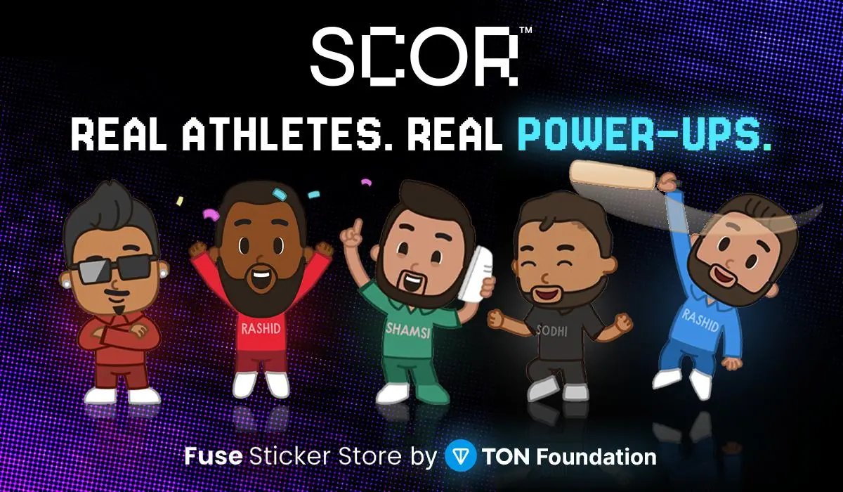 SCORtoken's tweet image. Time to bring sports onchain 🏅

SCOR Stickers are coming to the FUSE Sticker Marketplace.

🎁 1000 limited sticker packs
🌀 5 animated stickers featuring pro Cricketers
🎮 in-game utility, boosters, and rewards

This is a first-of-its-kind launch for Telegram: collectible sports…