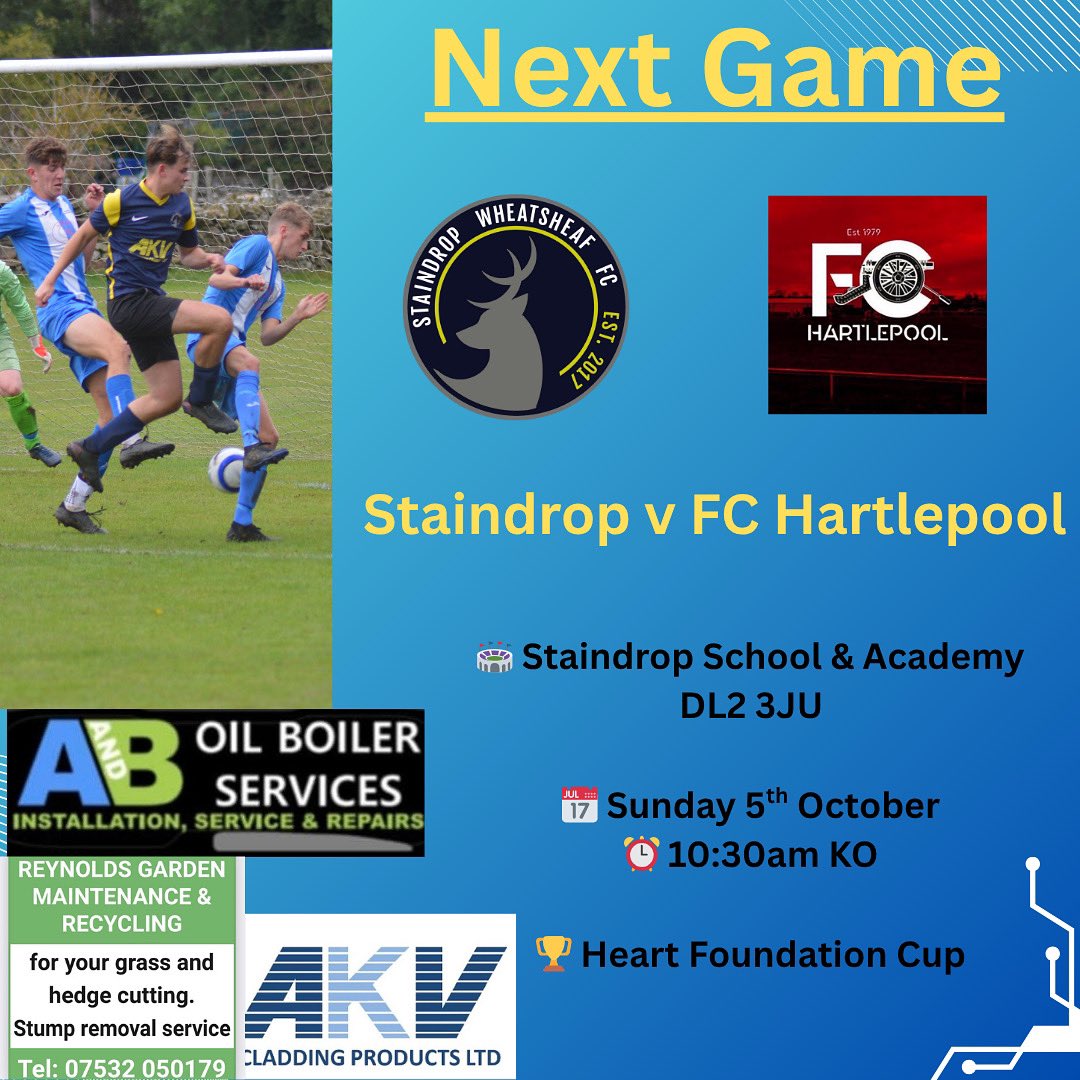 Staindrop Wheatsheaf F.C tweet media